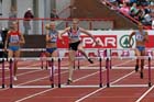 Eilidh Child (GB) wins the 400 metres hurdles at the European Athletics Team Championships.